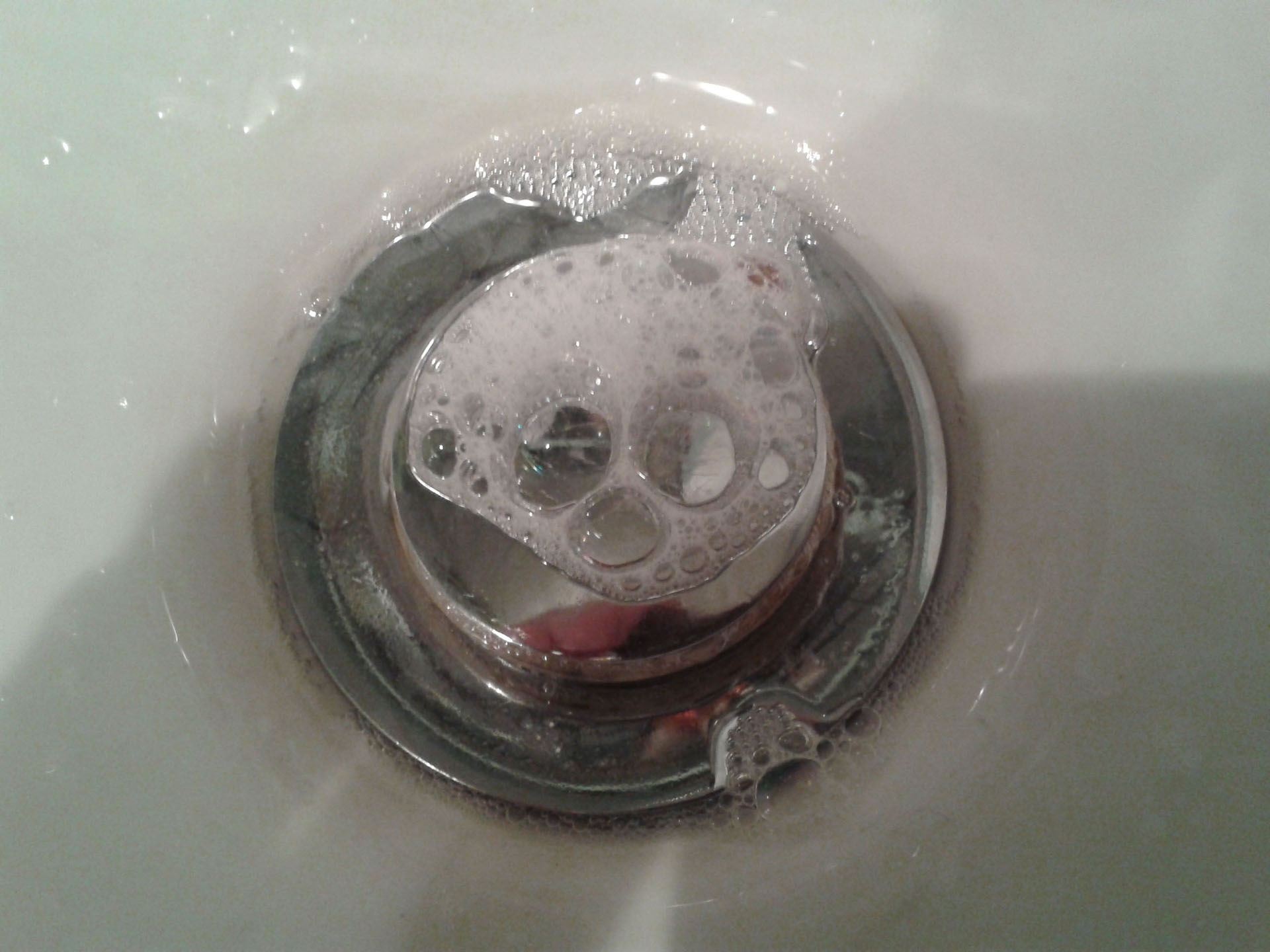 Bubble Skull In My Kitchen Sink!